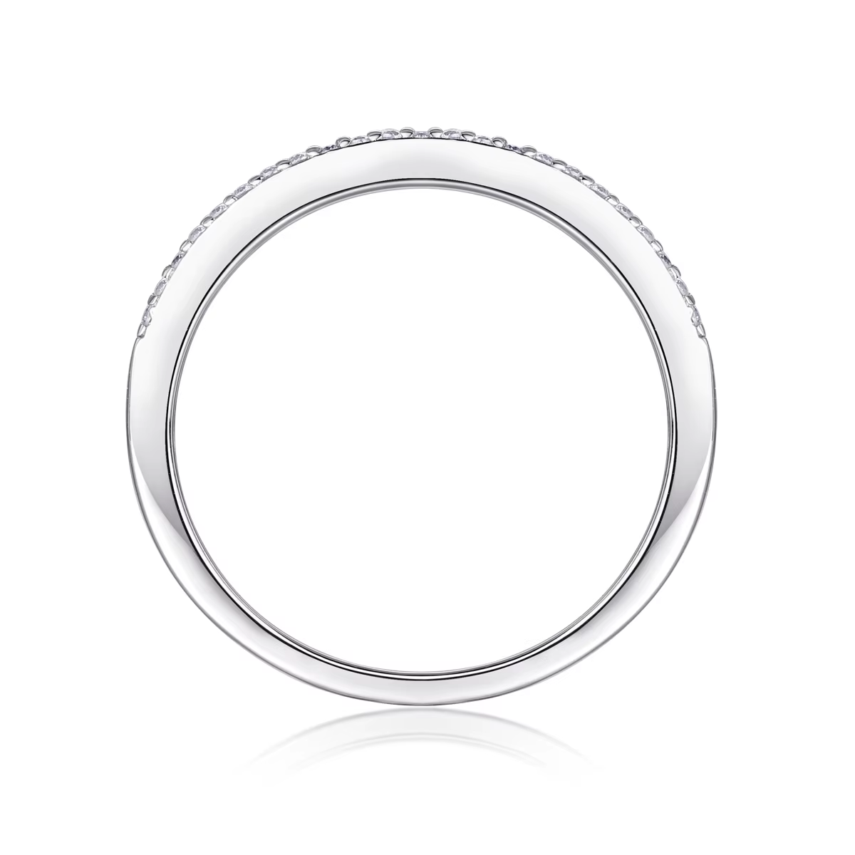 Anel Lumière com Moissanites em Prata 925